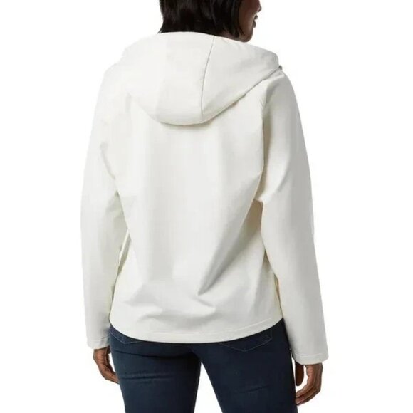 32 Degrees Heat Women's Size S Ivory Hooded Windbreaker Jacket - Picture 2 of 11